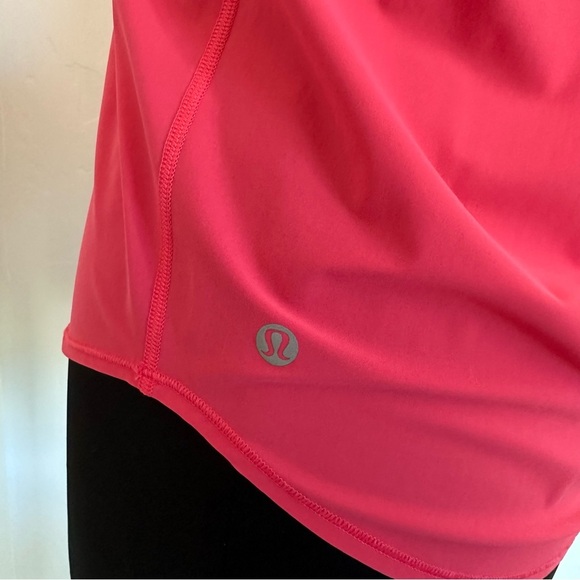Lululemon Sculpt Back Vent Lip Gloss Pink Tank Top Size 2 - Picture 11 of 13